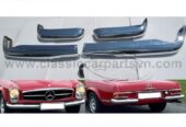 Mercedes Pagode W113 bumpers no overriders