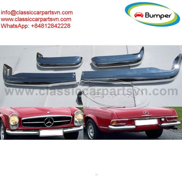 Mercedes Pagode W113 bumpers no overriders
