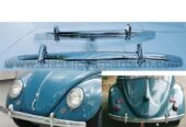 VW Beetle year (1968-1974) bumpers by stainless steel new